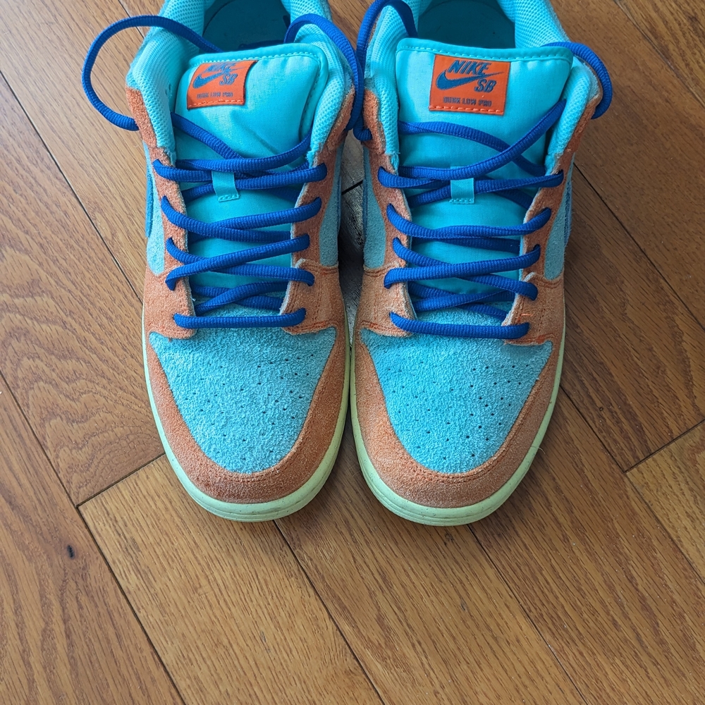 Nike SB Blue and Orange Athletic Shoes
